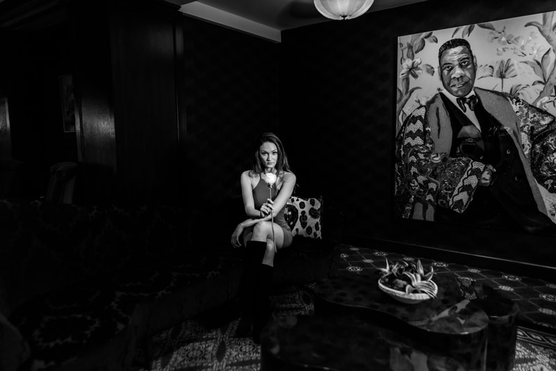 Noted Boston photographer David Lee Black makes black and white fine art photography of artists and musicians in their natural element at the Graduate Providence Hotel. 