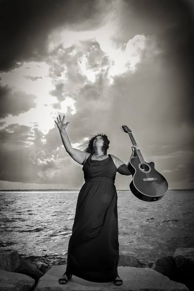 David Lee Black's musician portrait series with Joanne Lurgio, singer, songwriter from Providence, Rhode Island. 